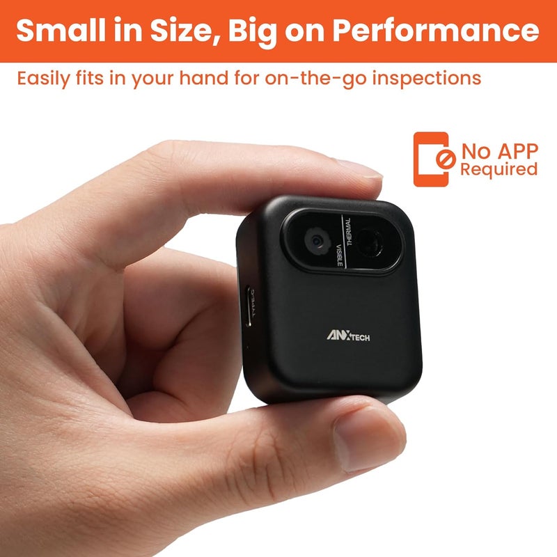 ANXTECH Store Small Thermal Imaging Camera for Beginner – Mini Thermal Imager for Home Inspection, Infrared Hidden Camera Detector Gadget 80×60 IR Resolution - Image 2